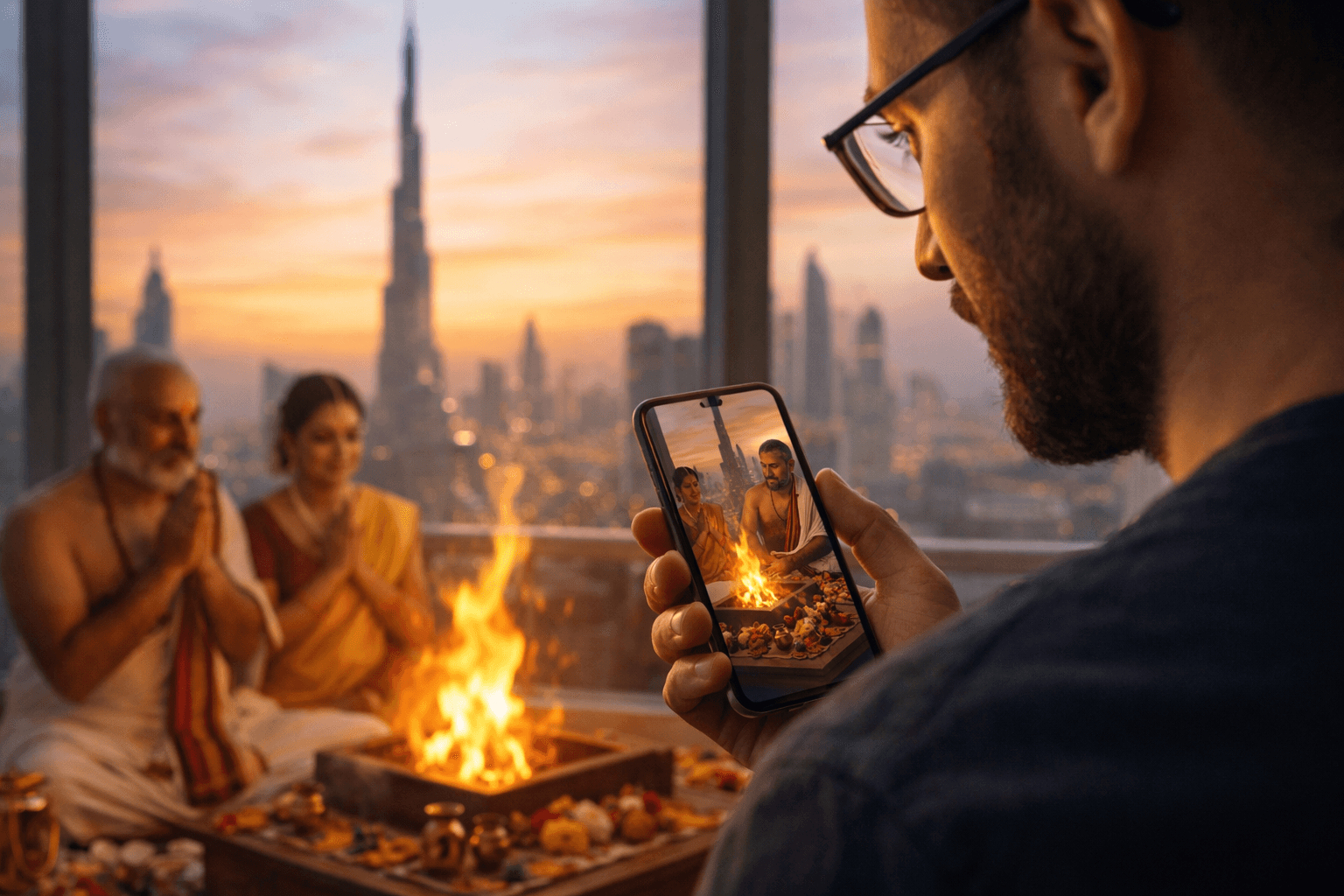 Digital bridge between temples and families