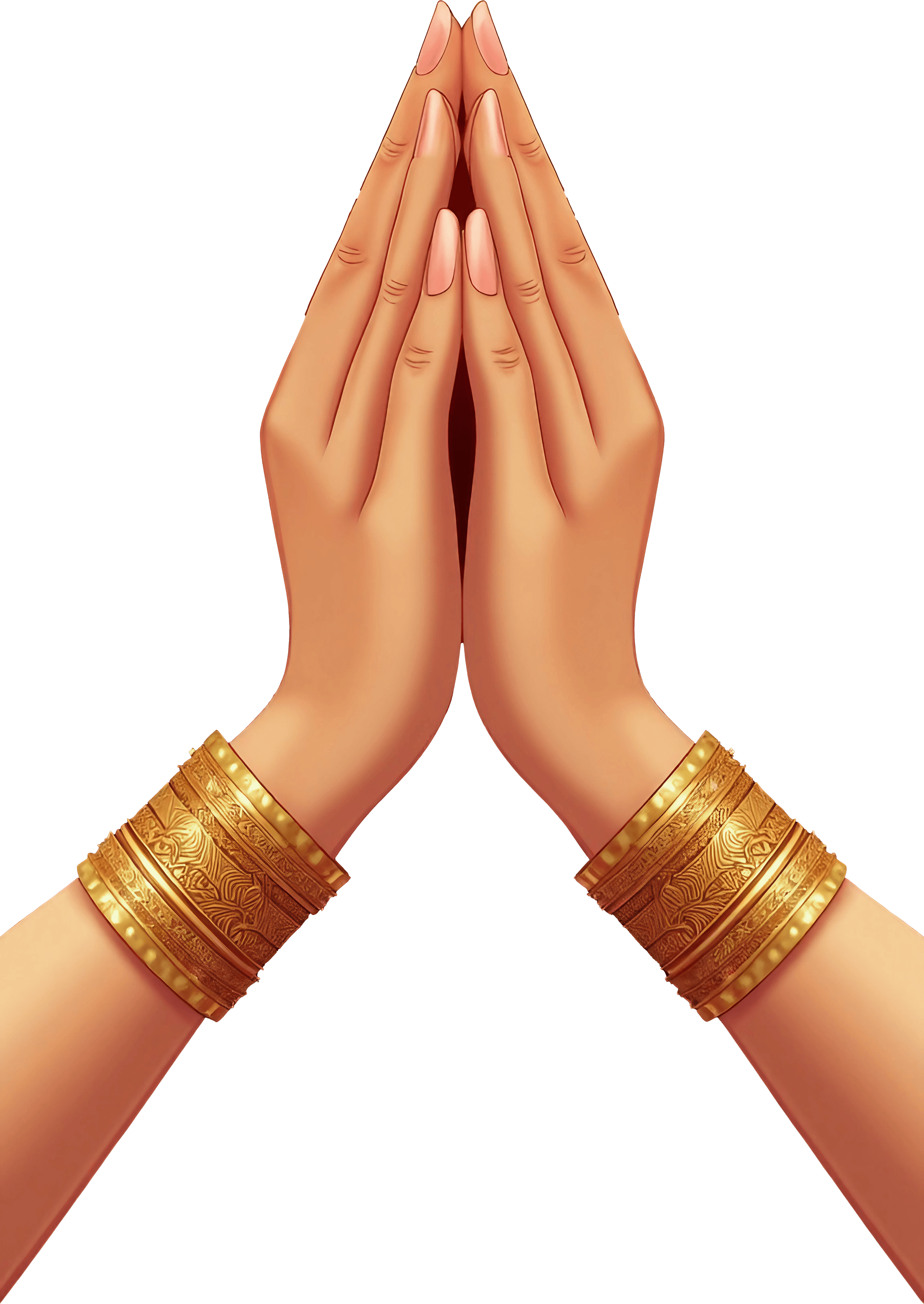 Folded hands
